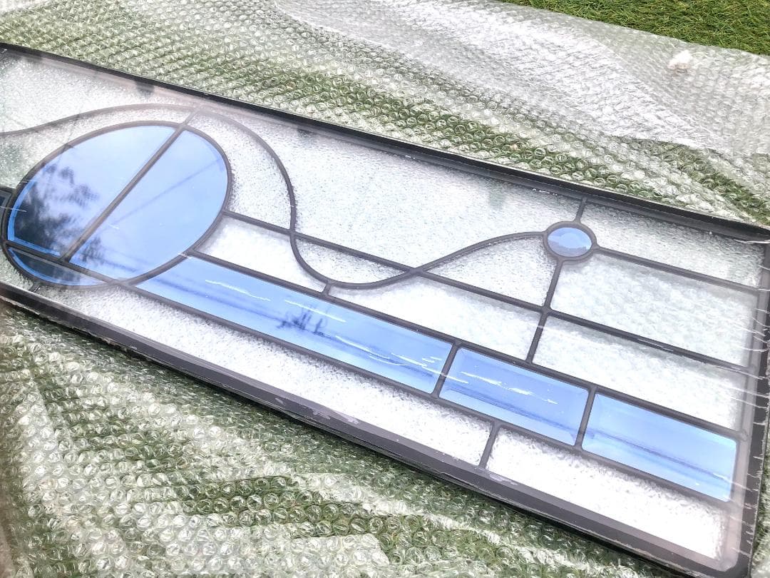 大型 ステンドグラスパネル 三重構造 高性能 住宅 玄関ドアリフォーム用 DIY