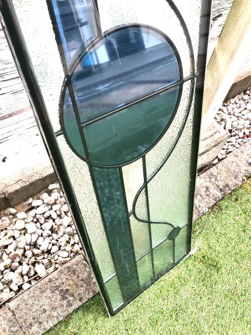 大型 ステンドグラスパネル 三重構造 高性能 住宅 玄関ドアリフォーム用 DIY