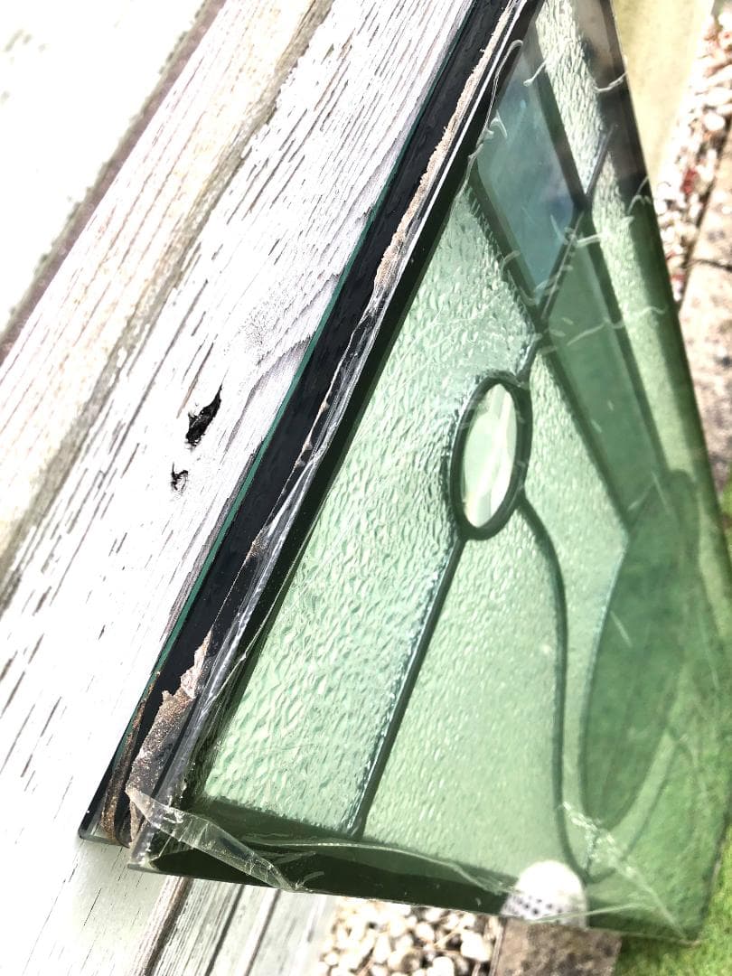 大型 ステンドグラスパネル 三重構造 高性能 住宅 玄関ドアリフォーム用 DIY