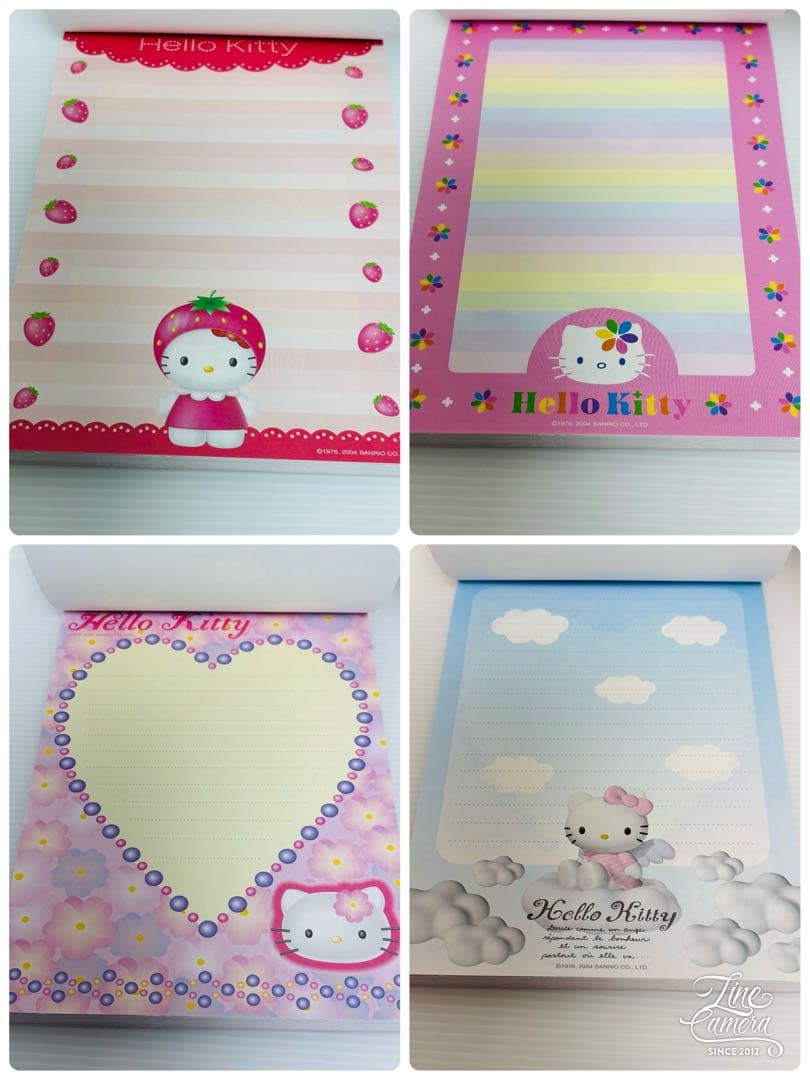 シール　24柄　大判メモ　エンジェル　ハローキティ　メモ帳　平成レトロ　サンリオ