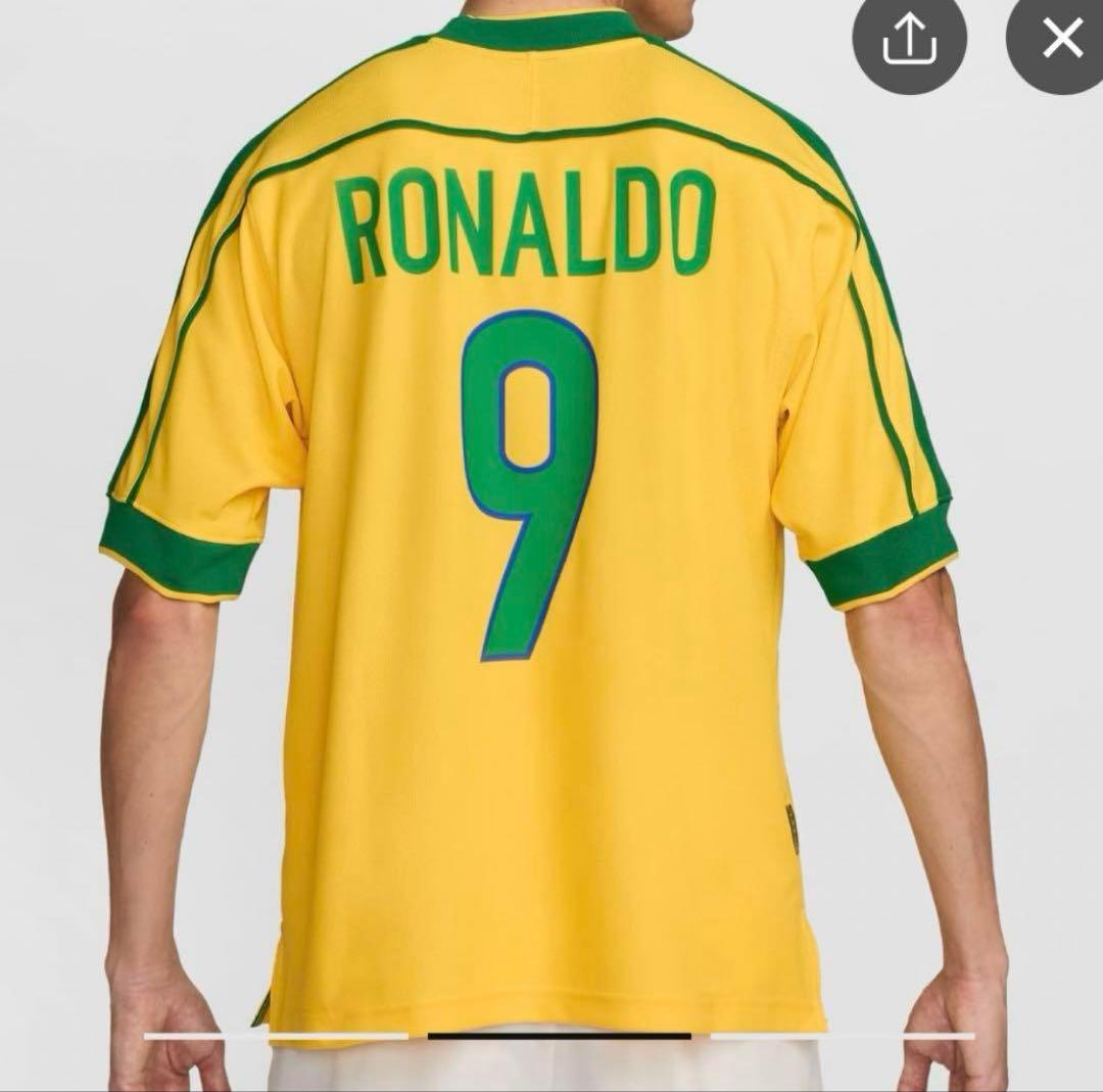 Nike Brazil 1998 Soccer ブラジル代表 9 Ronaldo