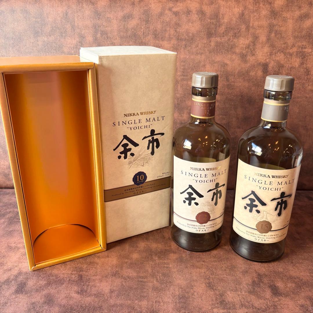 NIKKA シングルモルト YOICHI 余市10年　箱　12年　15年　ボトル