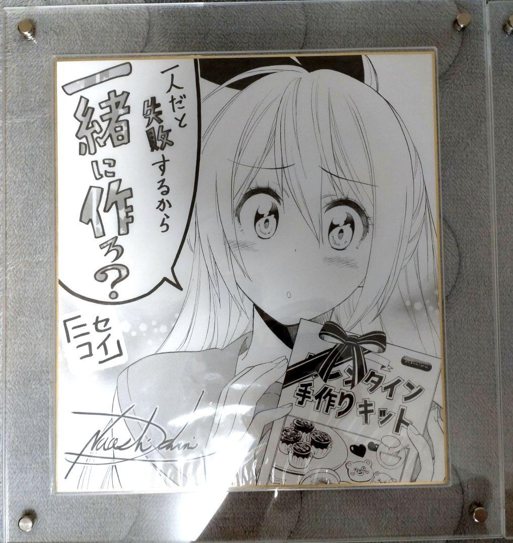 ニセコイ 小野寺小咲 桐崎千棘 橘万里花 サイン 色紙 6枚