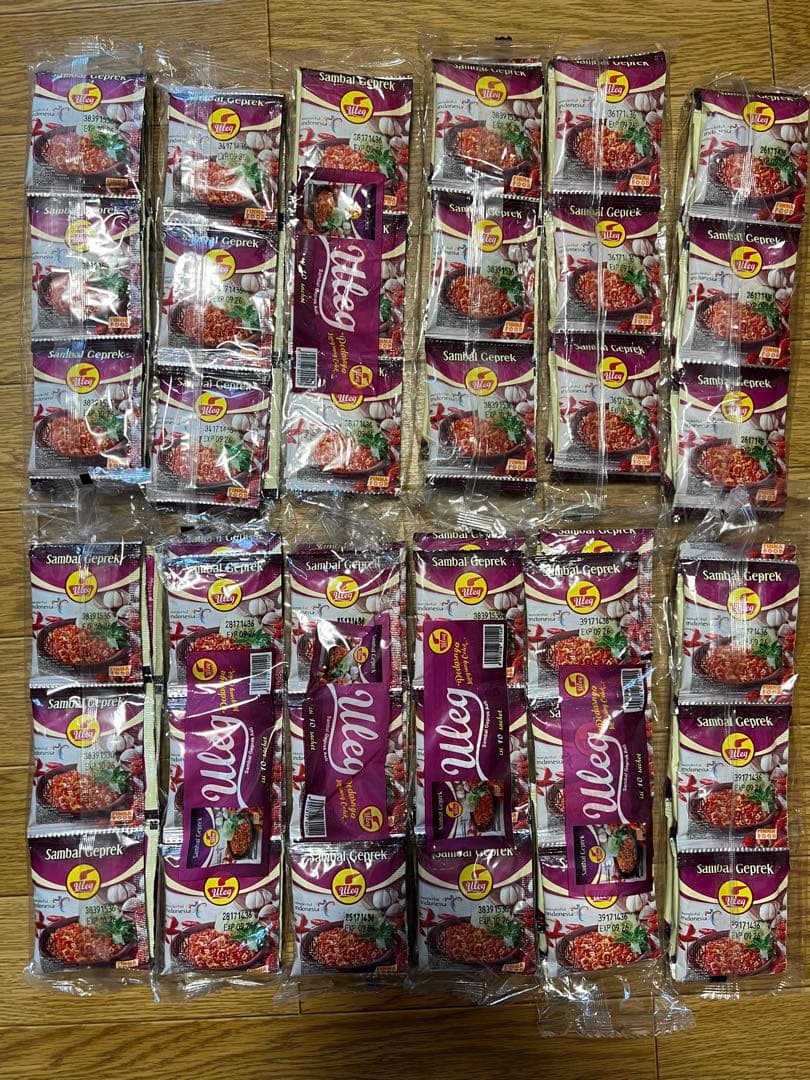 インドネシア チリ ULEG サンバル 125個（合計1,394袋）☆新品☆
