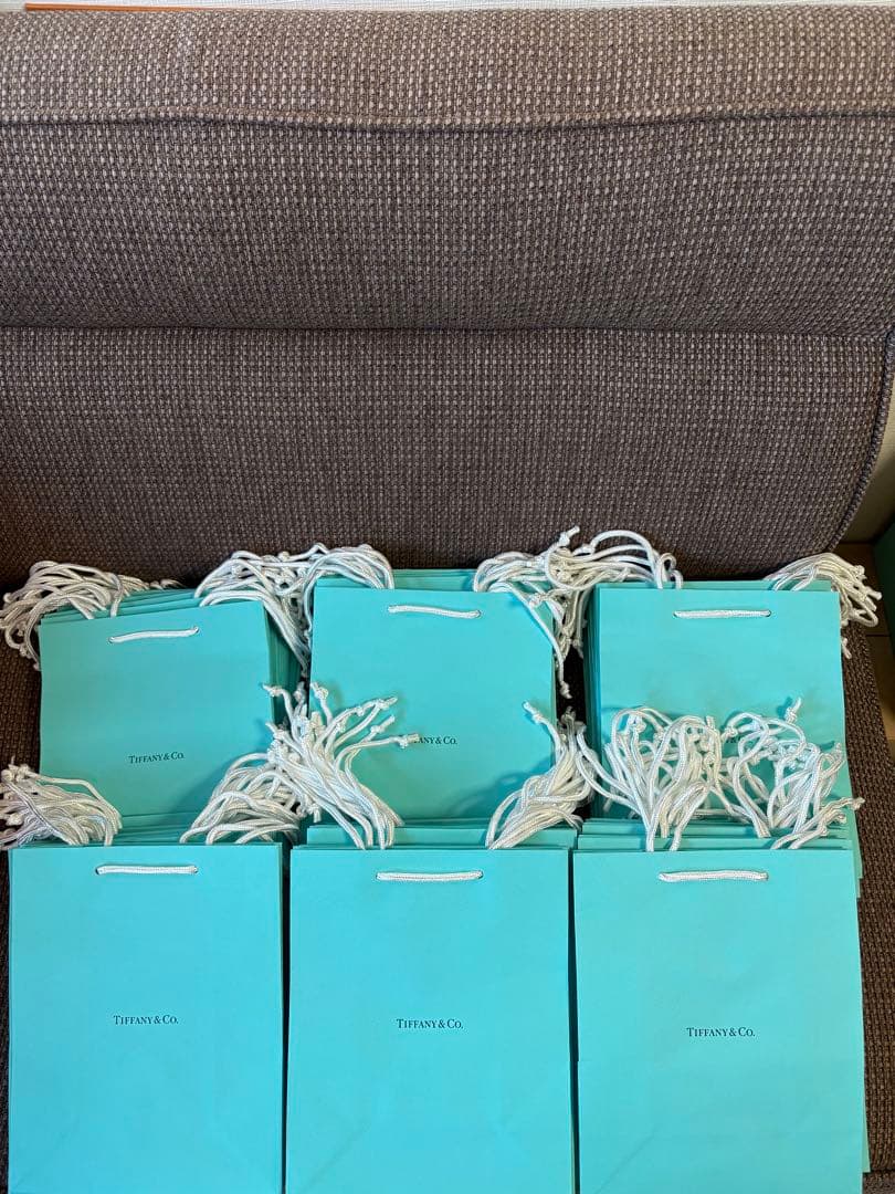 現行品　新品未使用ティファニー ショッピング紙袋60枚セット（20x25cm）