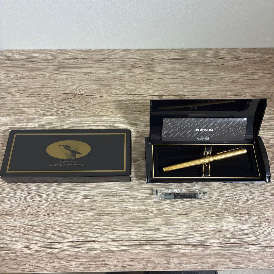 PLATINUM 万年筆 ゴールド ペン先K14