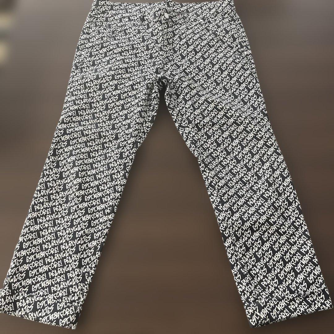 PG メンズパンツ ネイビー柄白　サイズ　7