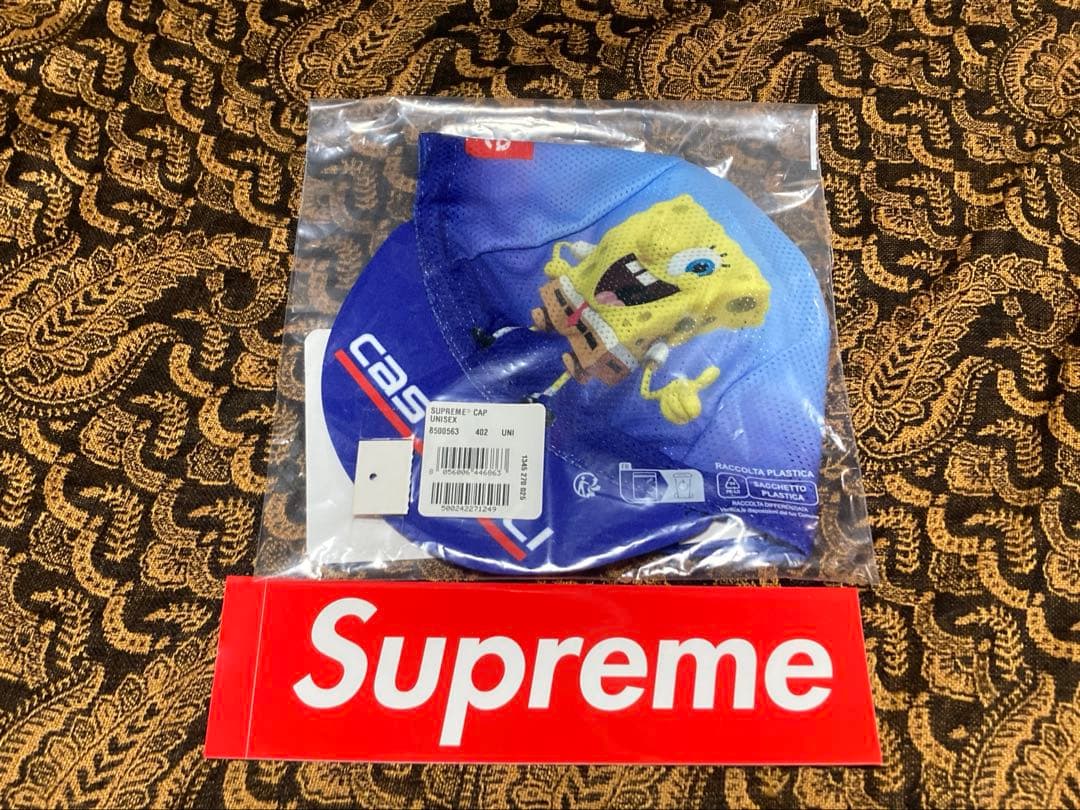 supreme castelli シュプリーム カステリ スポンジボブ キャップ