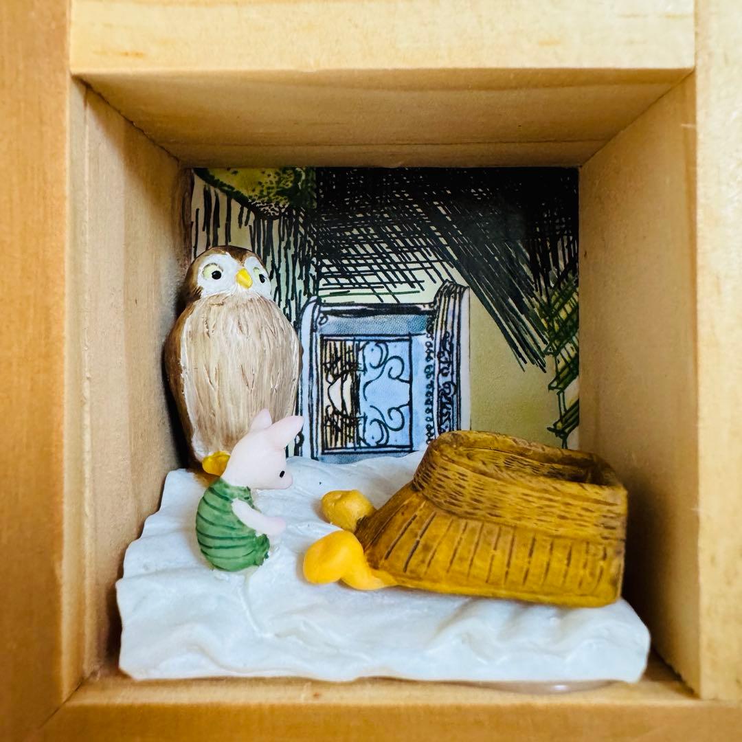 ディズニー アンティーク くまのプーさん 壁掛け ジオラマ クラシックプー