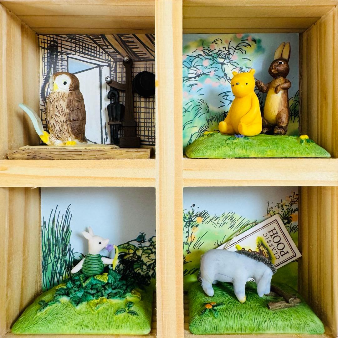 ディズニー アンティーク くまのプーさん 壁掛け ジオラマ クラシックプー