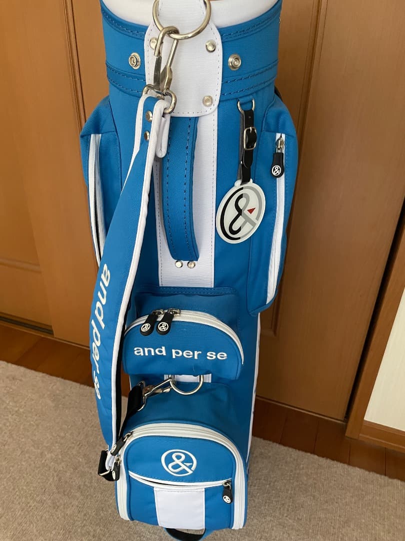 and per se キャディバッグ 青