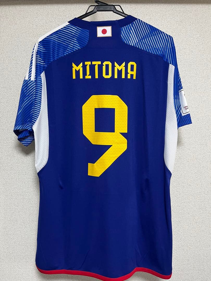 三笘薫　日本代表　ユニフォーム　カタールW杯　スペイン戦　マーキング入り