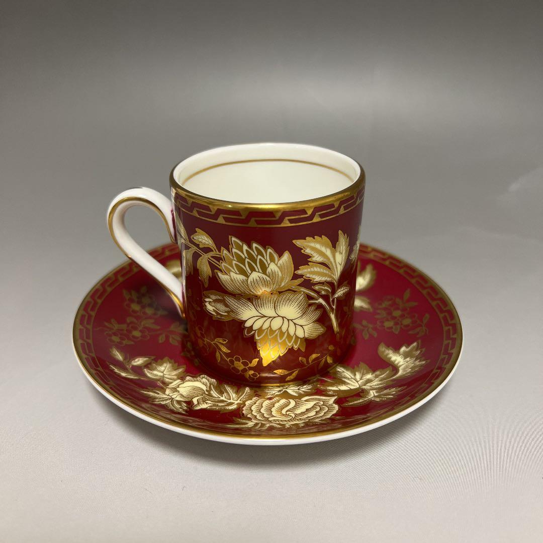 ウェッジウッド トンキン ルビー デミタスカップ＆ソーサー ②