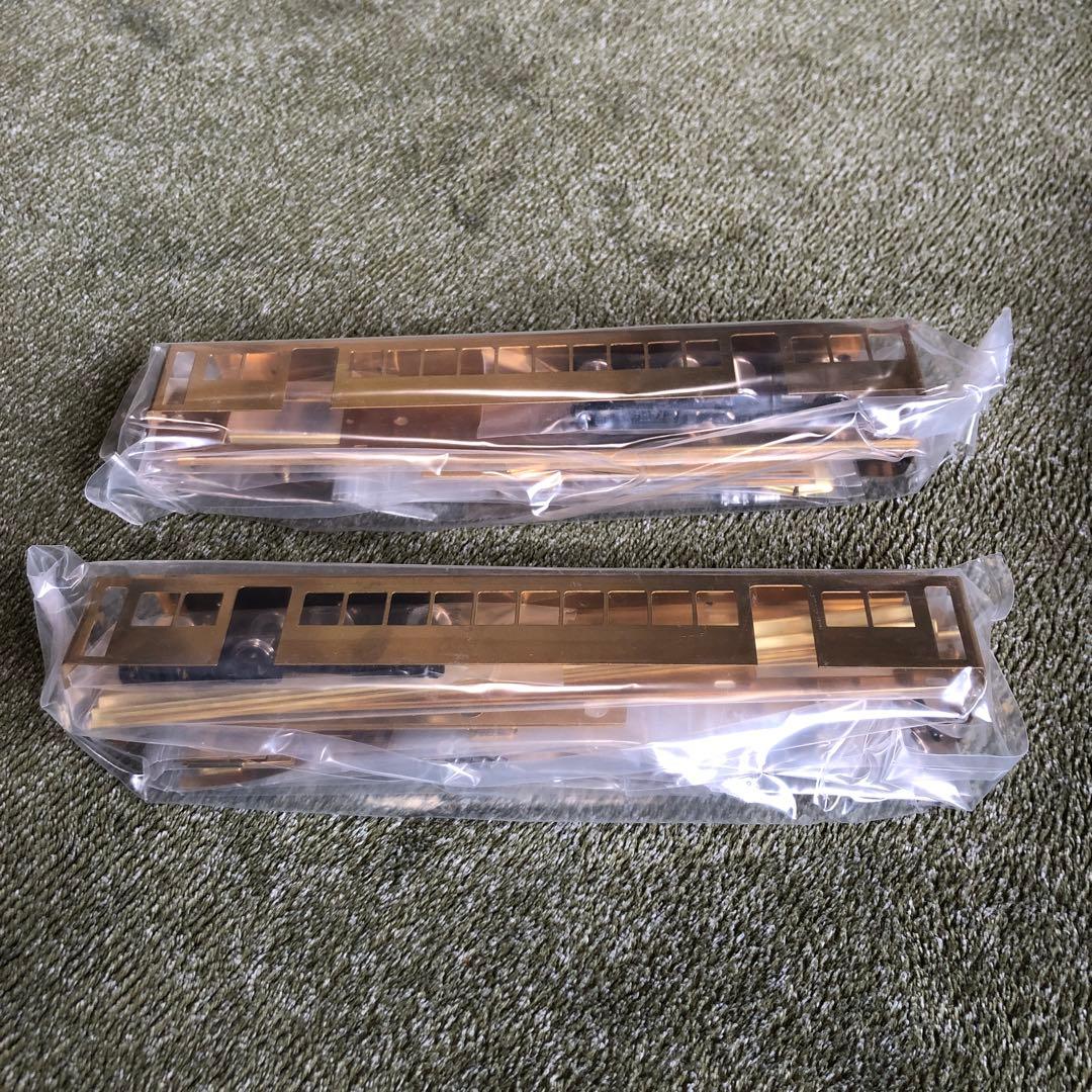 タニカワ　名鉄3600系車体バラキット2両セット台車、床下器具付き。