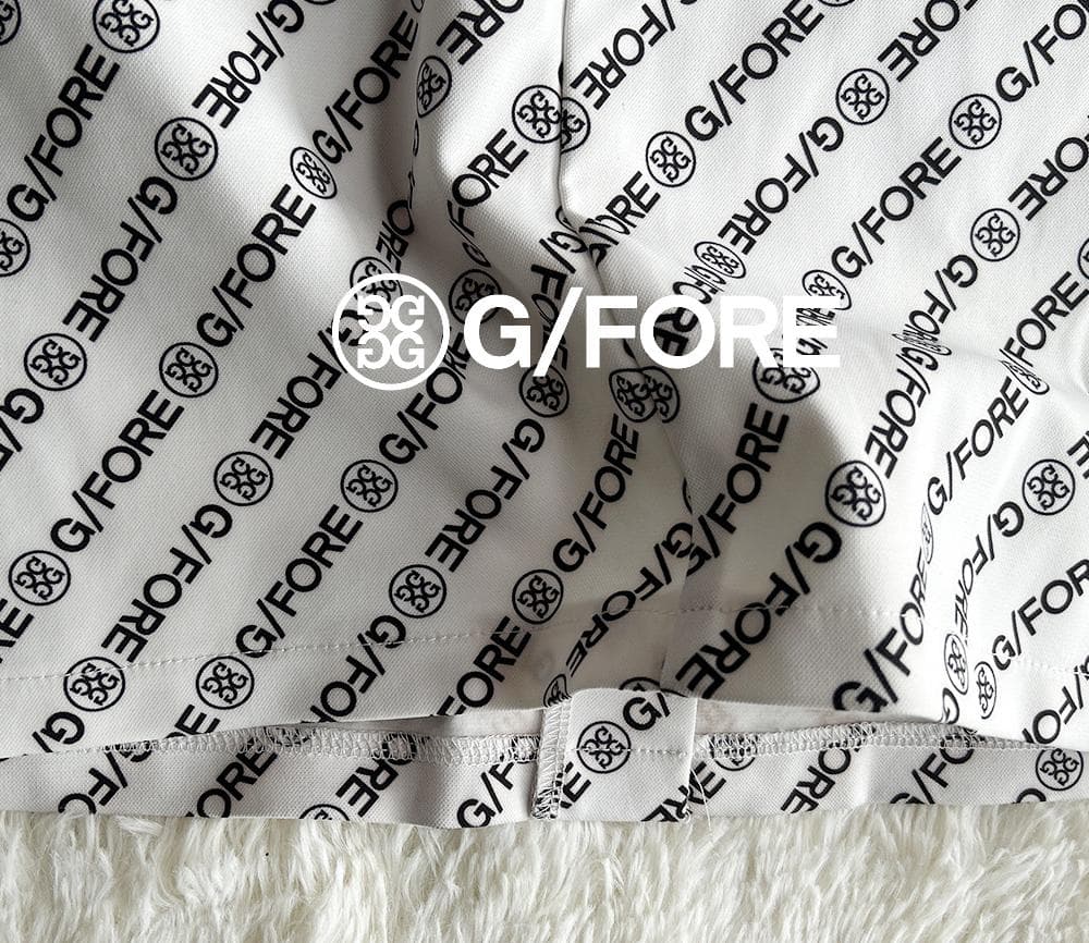G/FORE ジーフォア 正規品 総ロゴプリント ストレッチ ゴルフスカート美品