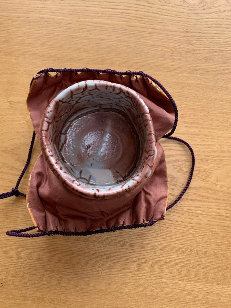 #希少品　茶道を行っている方に 見事な“景色　月形那比古　志野茶碗