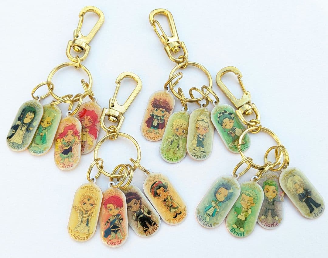 アンジェリーク キーホルダー　4点セット　16キャラ