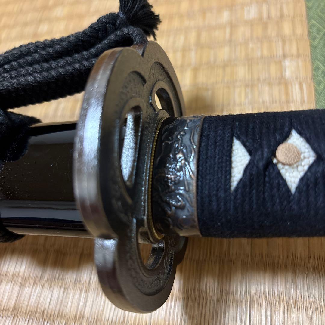 模造刀 湾曲刃 黒い柄