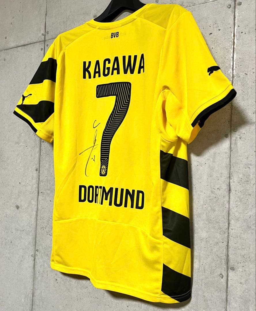 【新品/タグ付き】14/15 ドルトムント ♯7 香川真司【M】直筆サイン入り