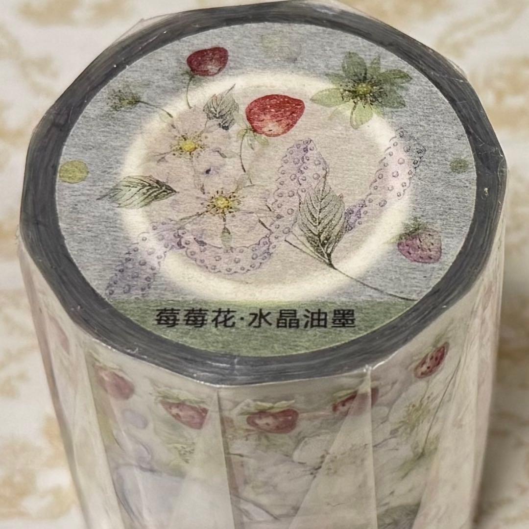 海外 PETテープ マスキングテープ いちご