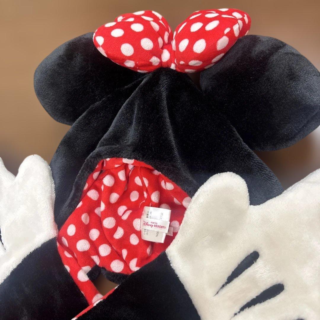 ディズニー　ミニーちゃんマフラーキャップ