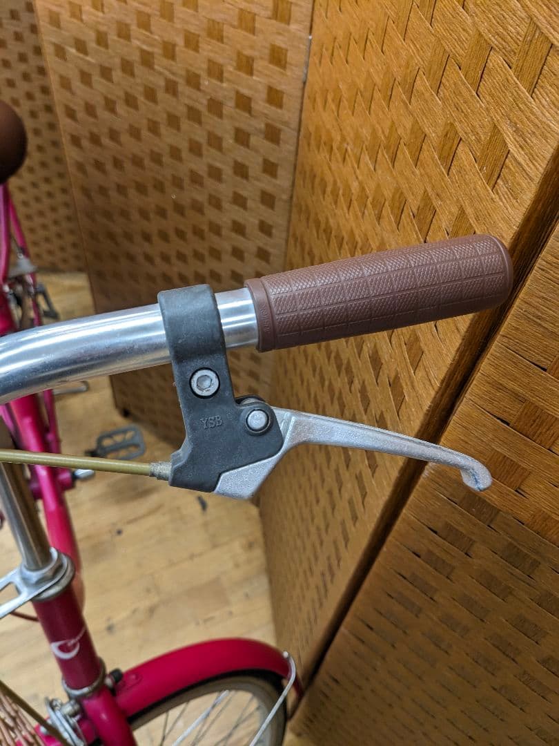 U001 普通自転車　26インチ　オートLEDライト　ピンク　シティサイクル