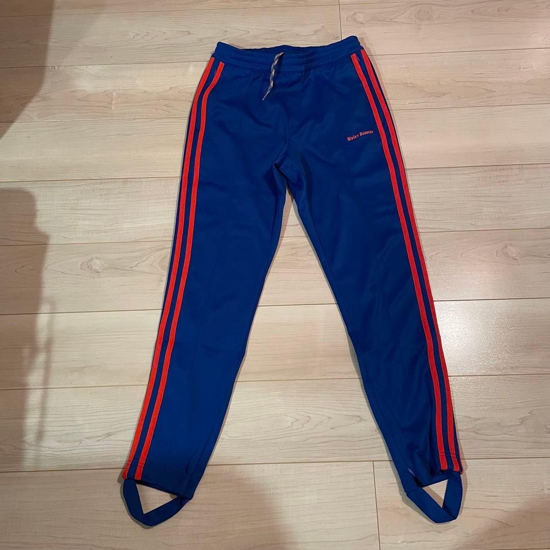 アディダスWales Bonner 青赤ストライプジャージパンツメンズ