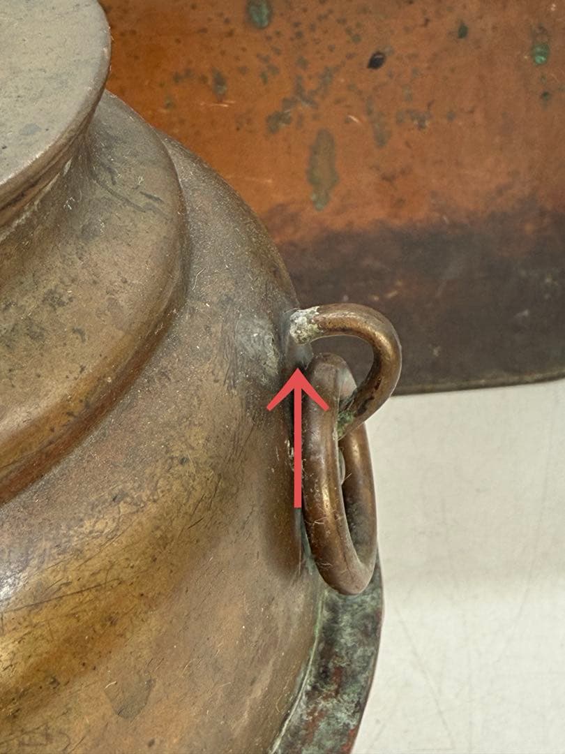 レトロ　銅製　熱燗器　燗銅壷　古道具　アンティーク　送料込み260202