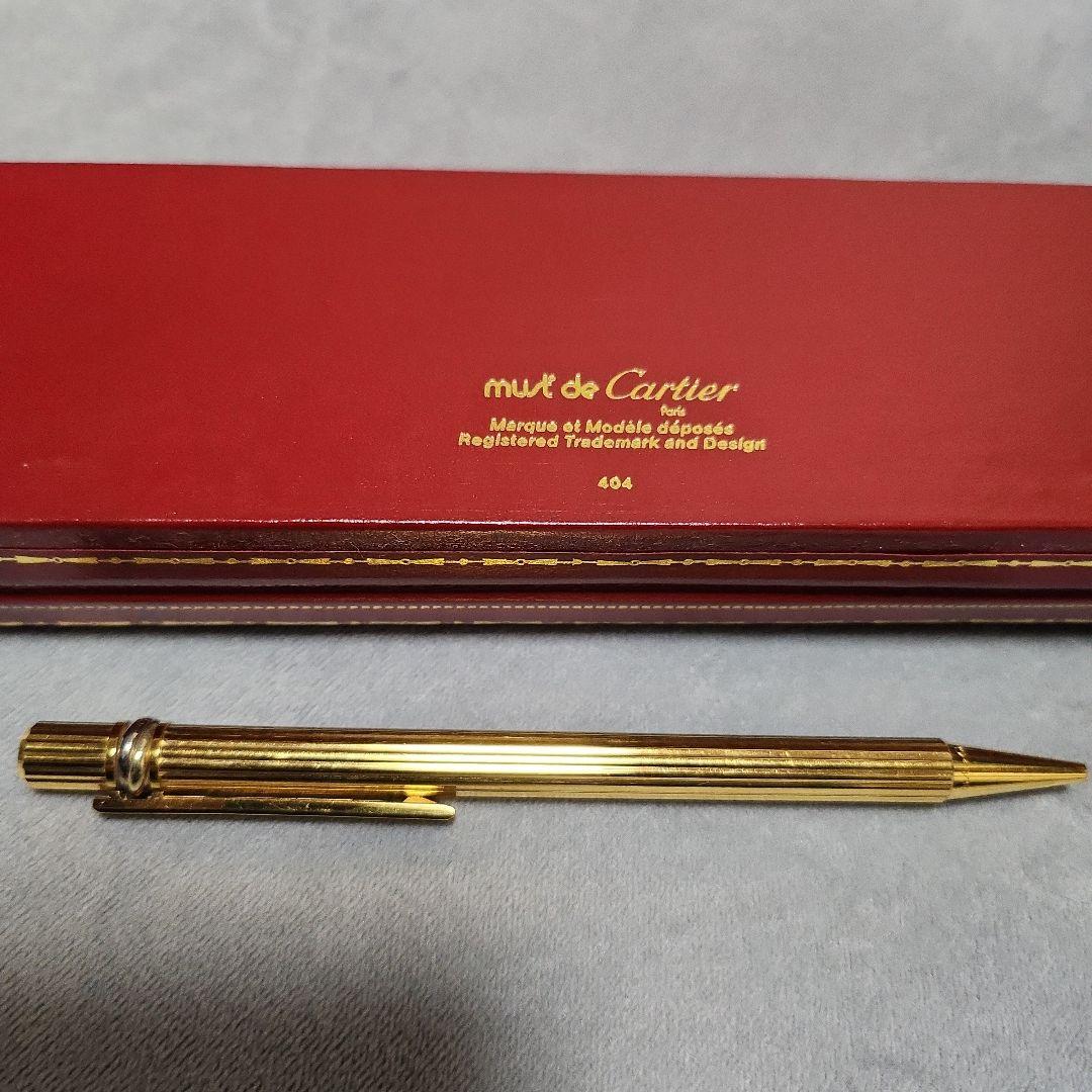 カルティエ　ボールペン　ゴールド