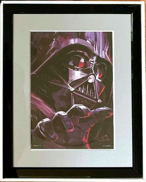 【非売品】「スターウォーズ ダースベイダー キャラファイングラフ 複製原画」