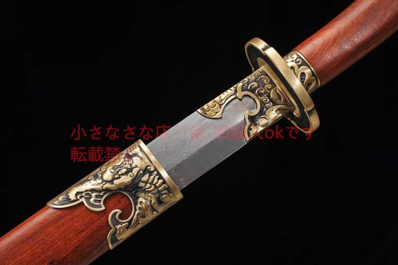 天禄（貔貅）清腰刀模様鋼 古兵器 武具 刀装具 日本刀 模造刀 居合刀