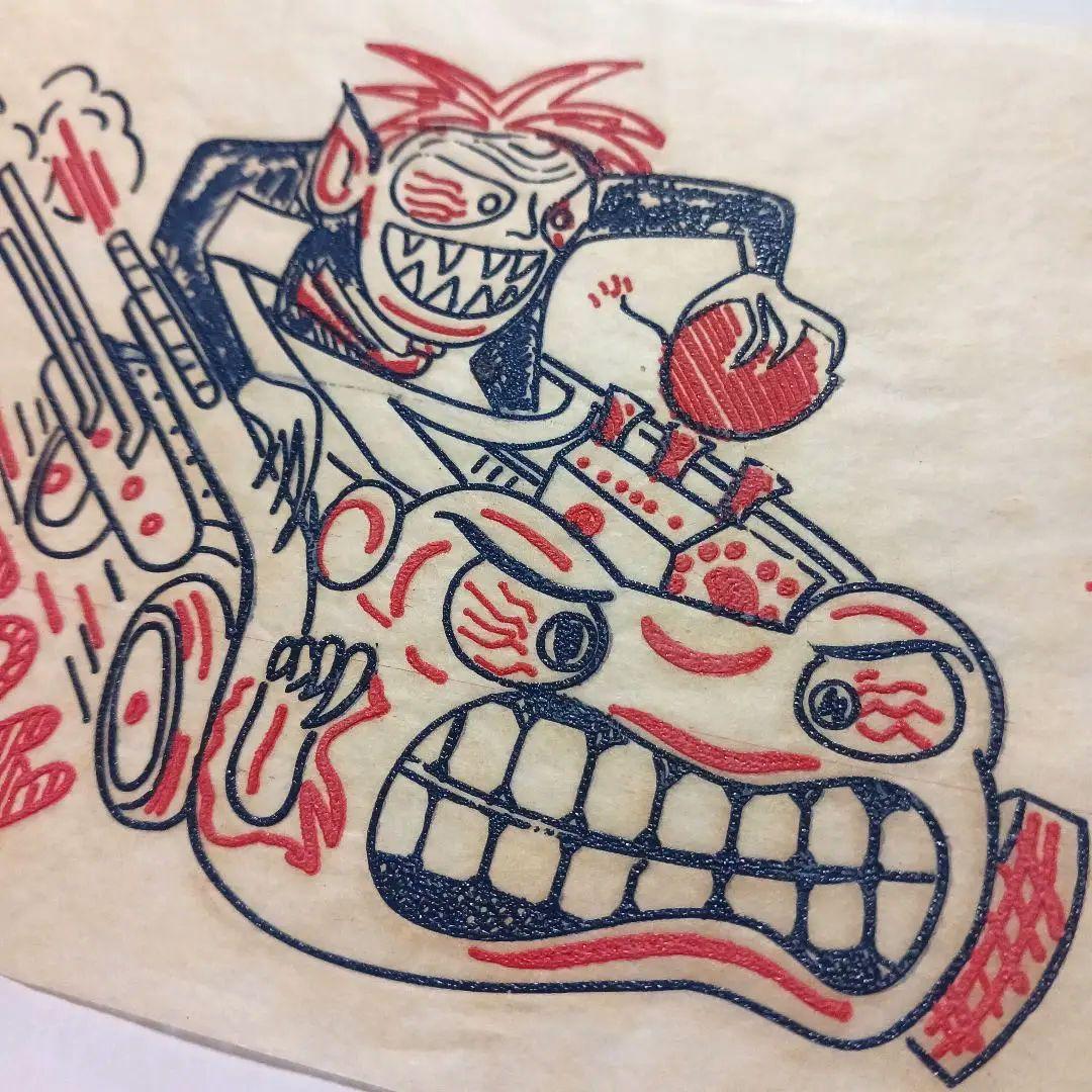 hot rod ビンテージ転写紙 アイロンプリント モンスター 40s 50s