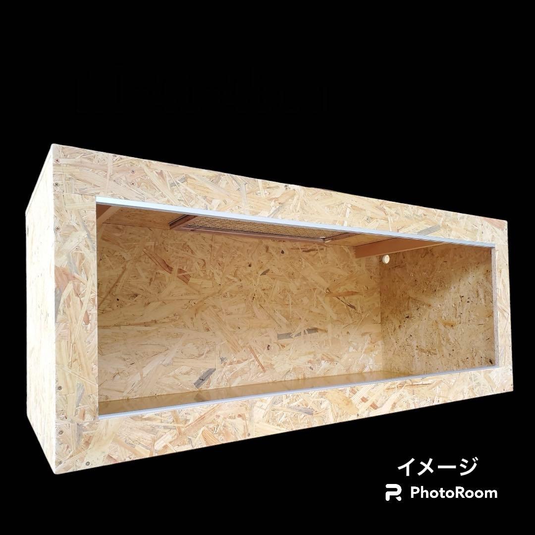 爬虫類ケージ　112×35×60 金網&ガラス面最大化　付木無し　天固