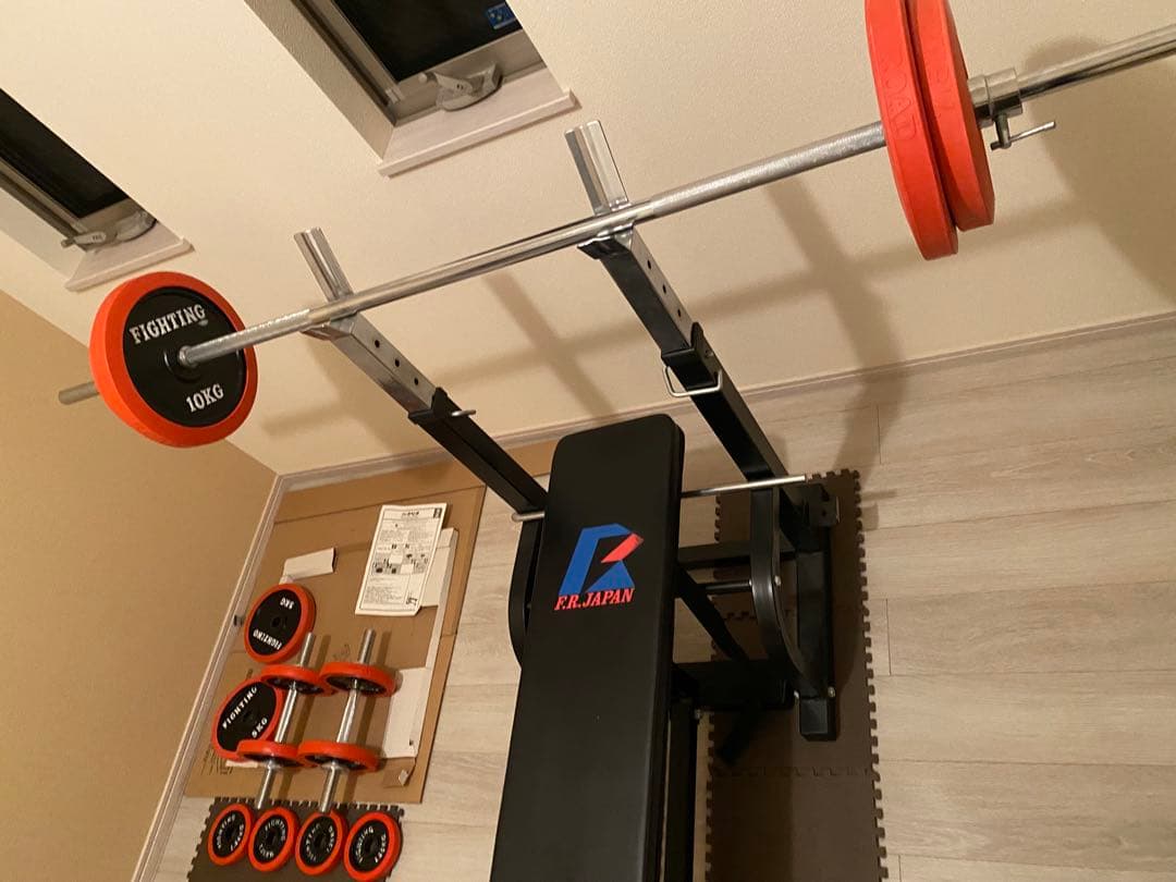 FIGHTING バーベルセット フラットベンチ　引き取りのみ