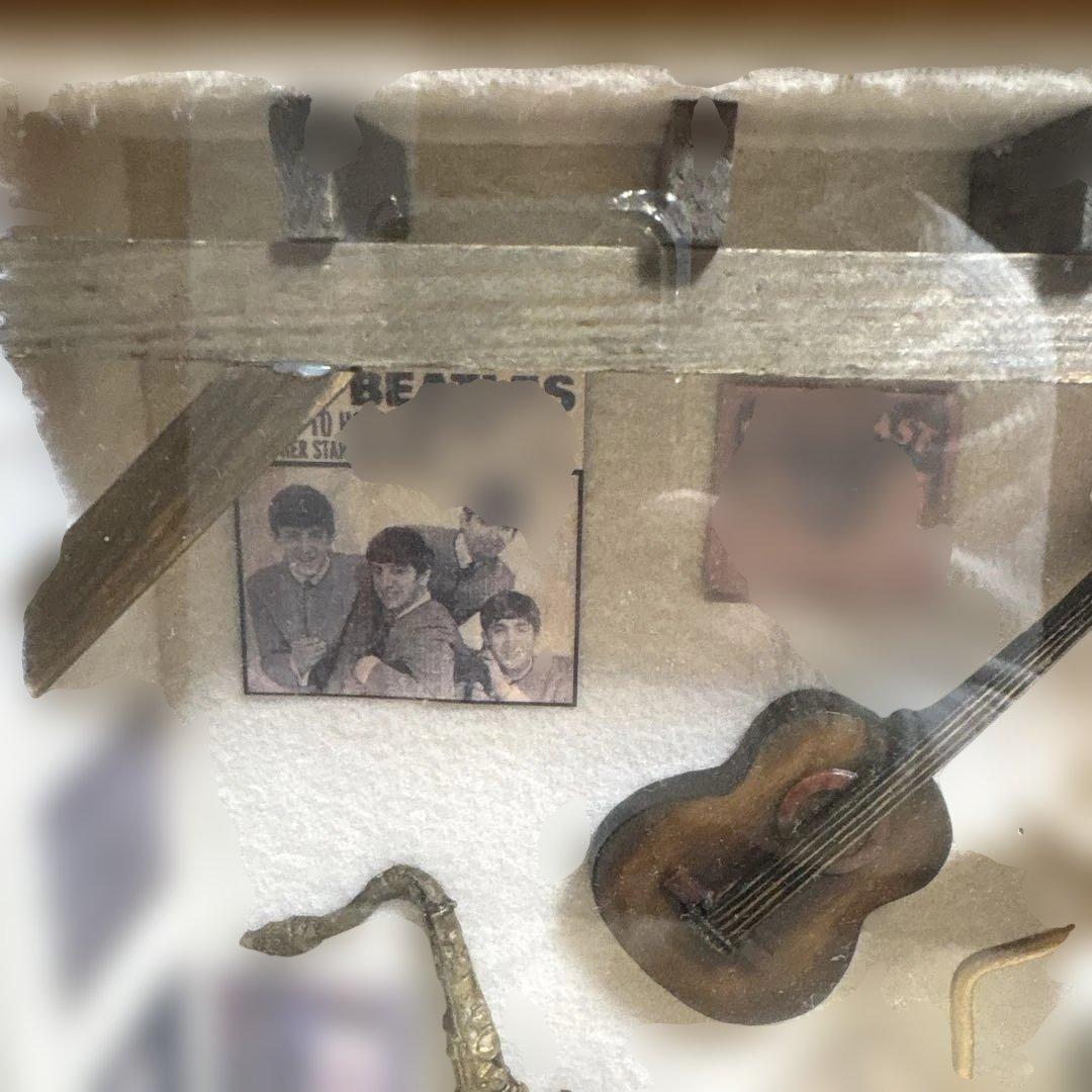 音楽関連のミニチュア楽器アートフレーム