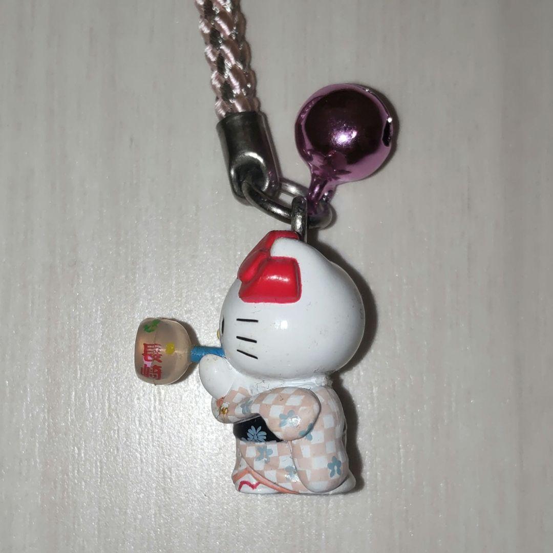 【ご当地キティ】根付け　チーズケーキ　秋葉原　めがねっこ　ビードロ【レア】