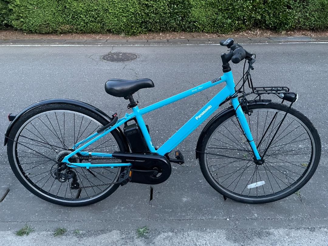 パナソニック 電動スポーツバイク ベロスター 外装7段 フラットアクアブルー