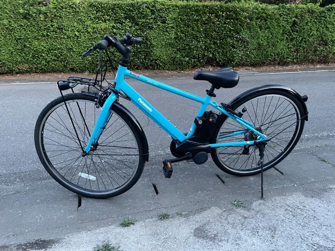 パナソニック 電動スポーツバイク ベロスター 外装7段 フラットアクアブルー