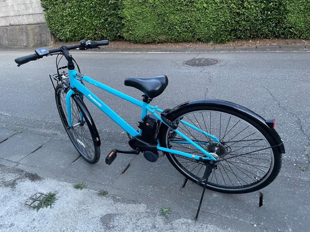 パナソニック 電動スポーツバイク ベロスター 外装7段 フラットアクアブルー