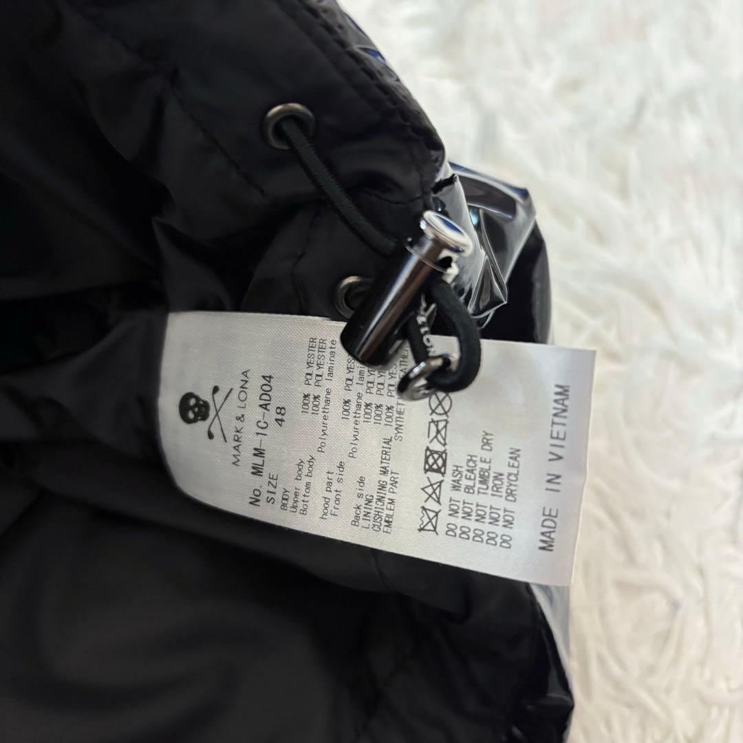 最新作 マークアンドロナ ダウン ベスト 総柄 ブラック ゴルフ