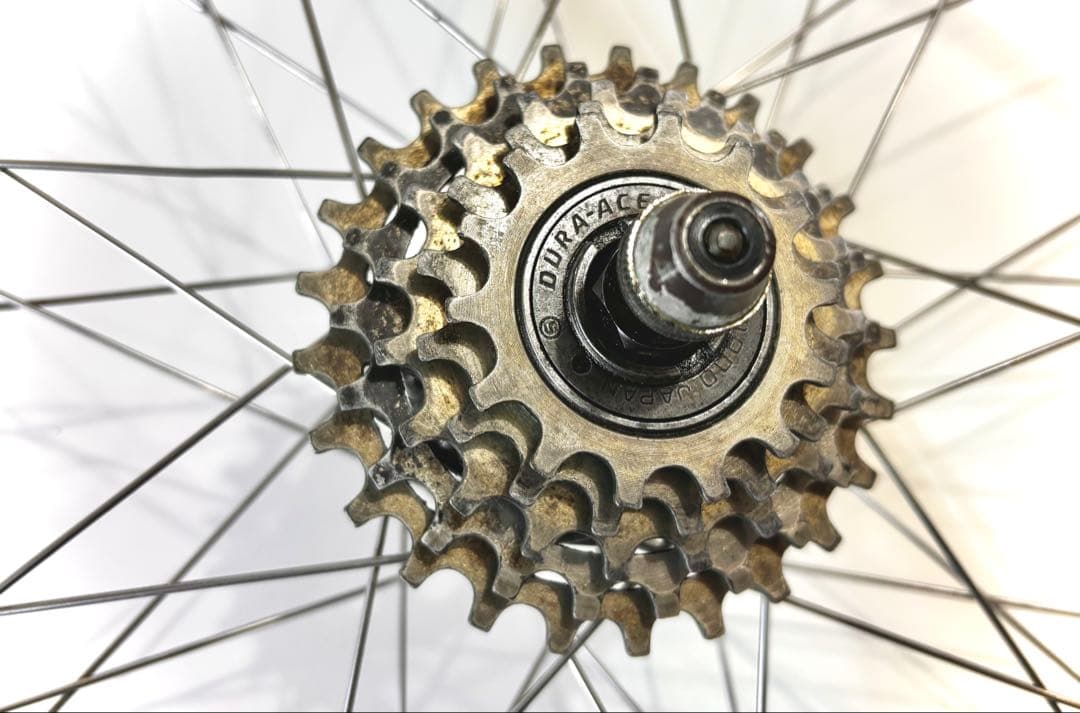 ランドナー ホイールセット　シマノラージハブ デュラエーススプロケ650B