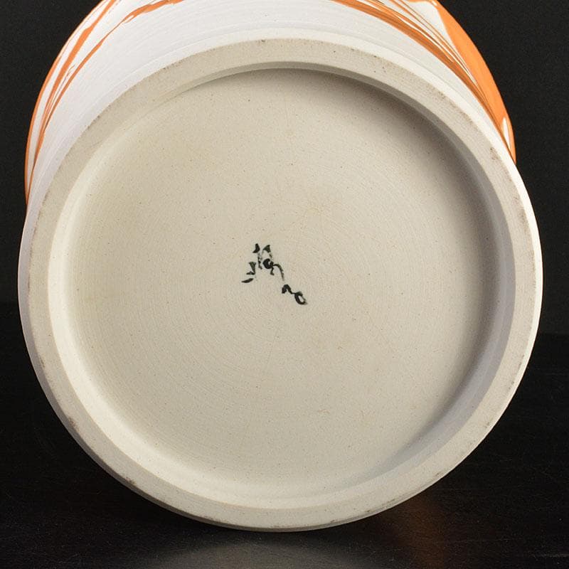 九谷焼　徳田順子(四代八十吉)作　水指　花器　共箱　C　6742C