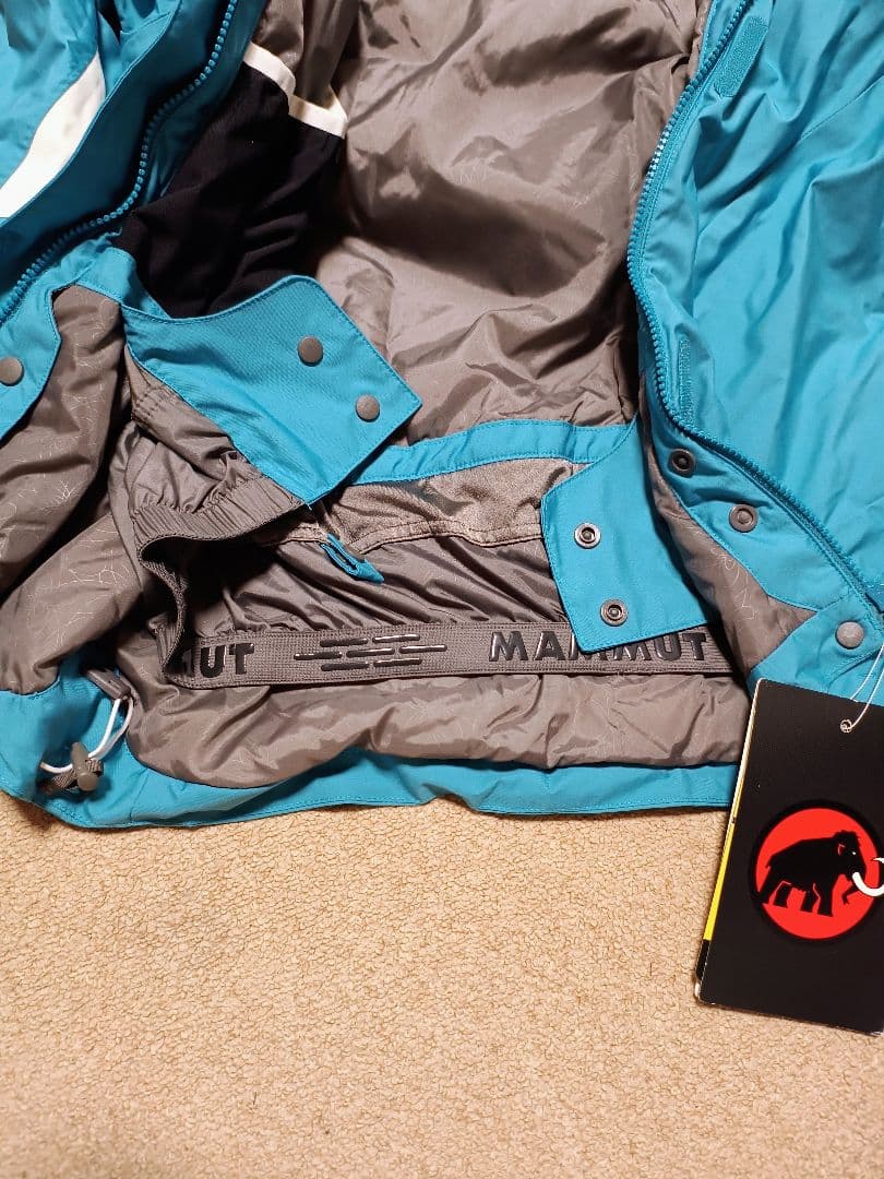 MAMMUTターコイズ フード付きジャケット