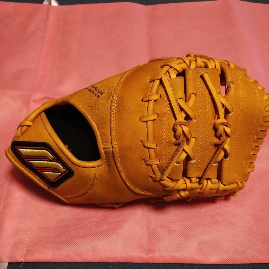 Mizunoファーストミット ソフトボール硬式グローブ オレンジ