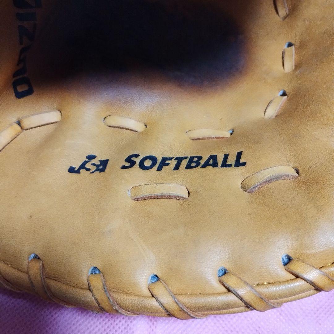 Mizunoファーストミット ソフトボール硬式グローブ オレンジ
