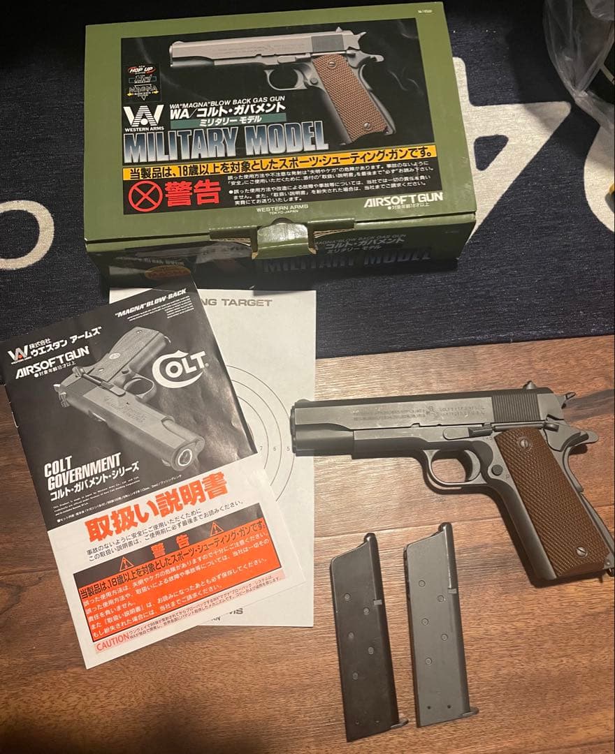 WA ウエスタンアームズ ガスブローバック.コルトガバメントミリタリーモデル