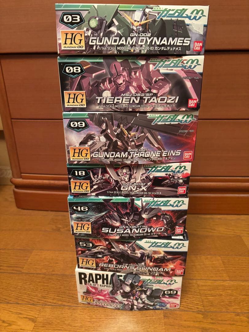 ⑨機動戦士ガンダム00シリーズ　HG 1/144 7点セット！！