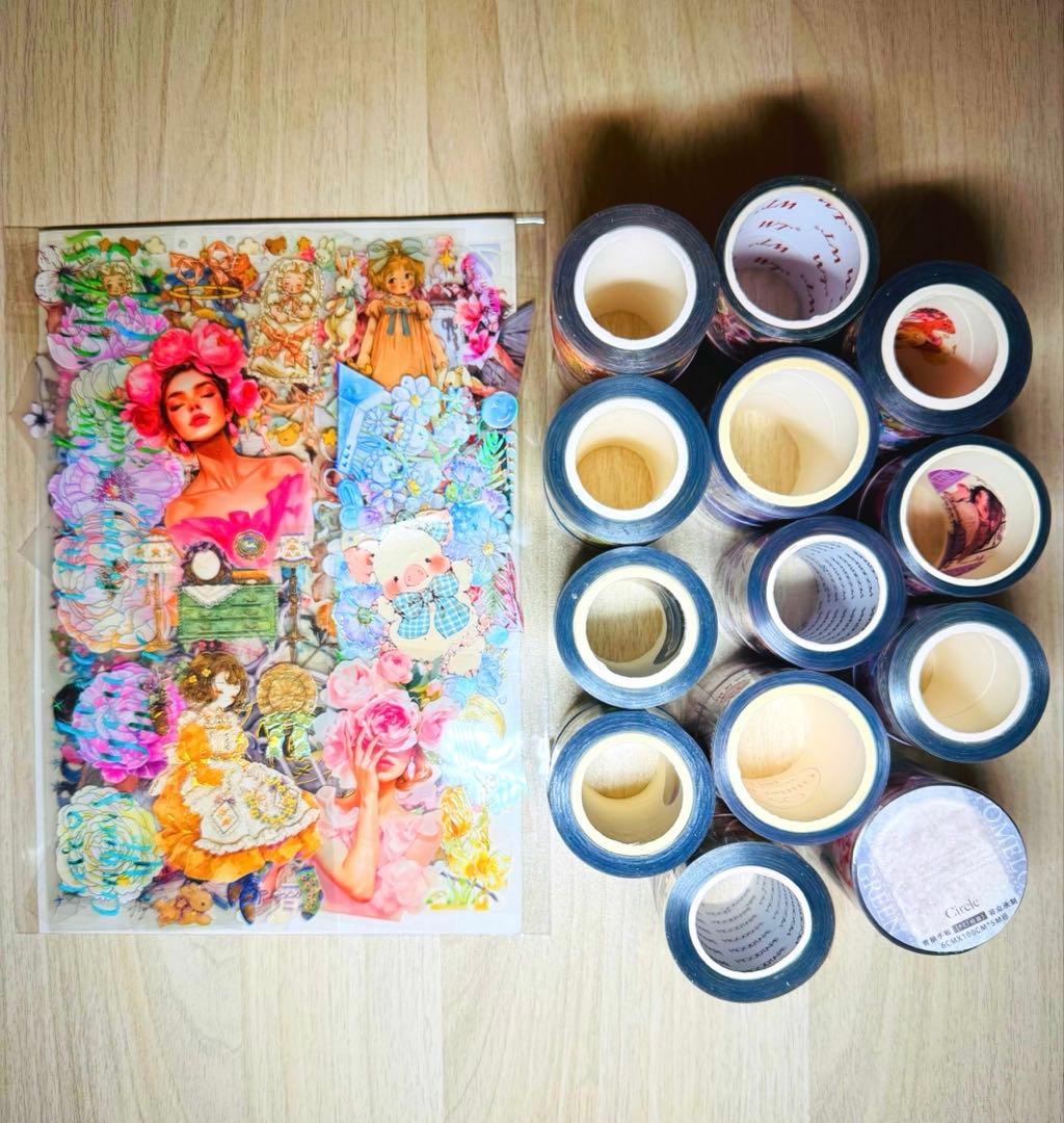 断捨離SALE☆残り1セット 海外マステ・コラージュ素材他 大量まとめ売りSP②