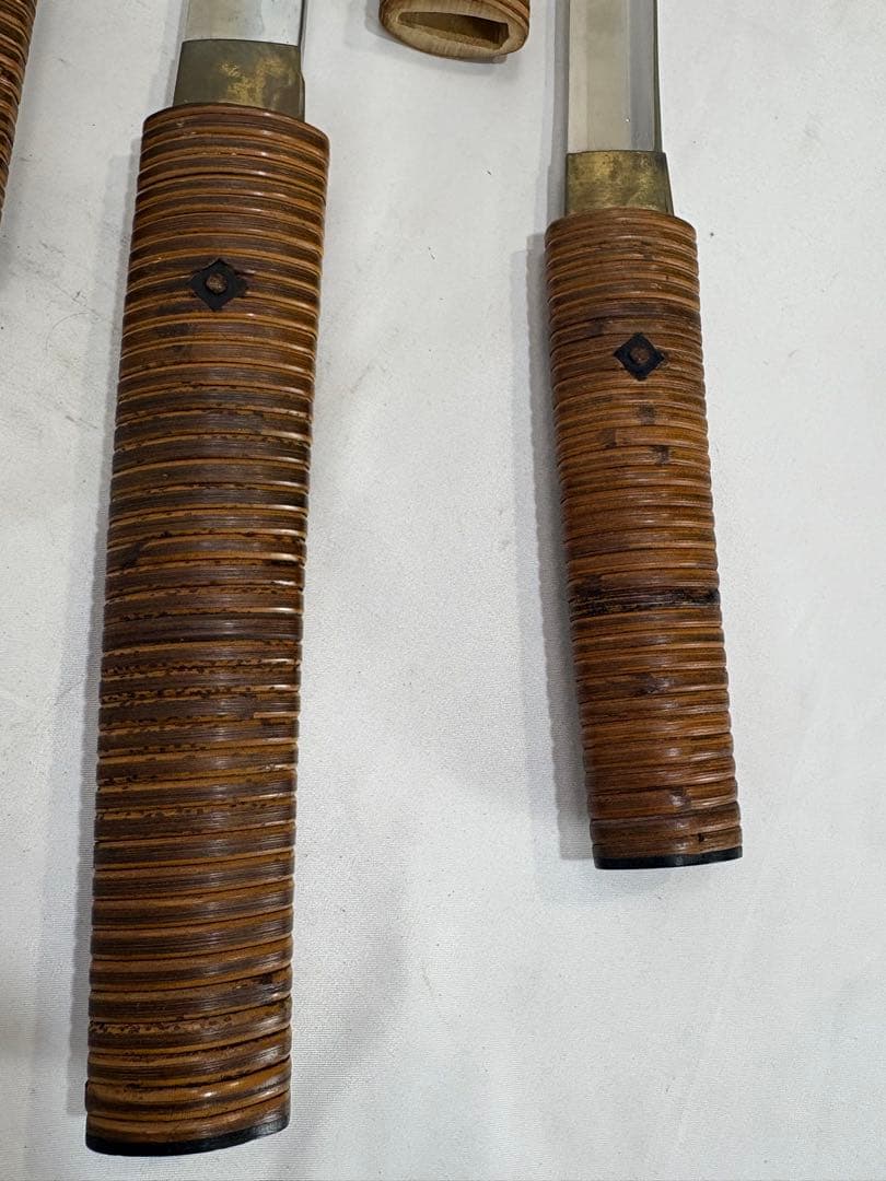 時代 武具 模造刀/100cm 68cm曲刀2本 木製鞘/