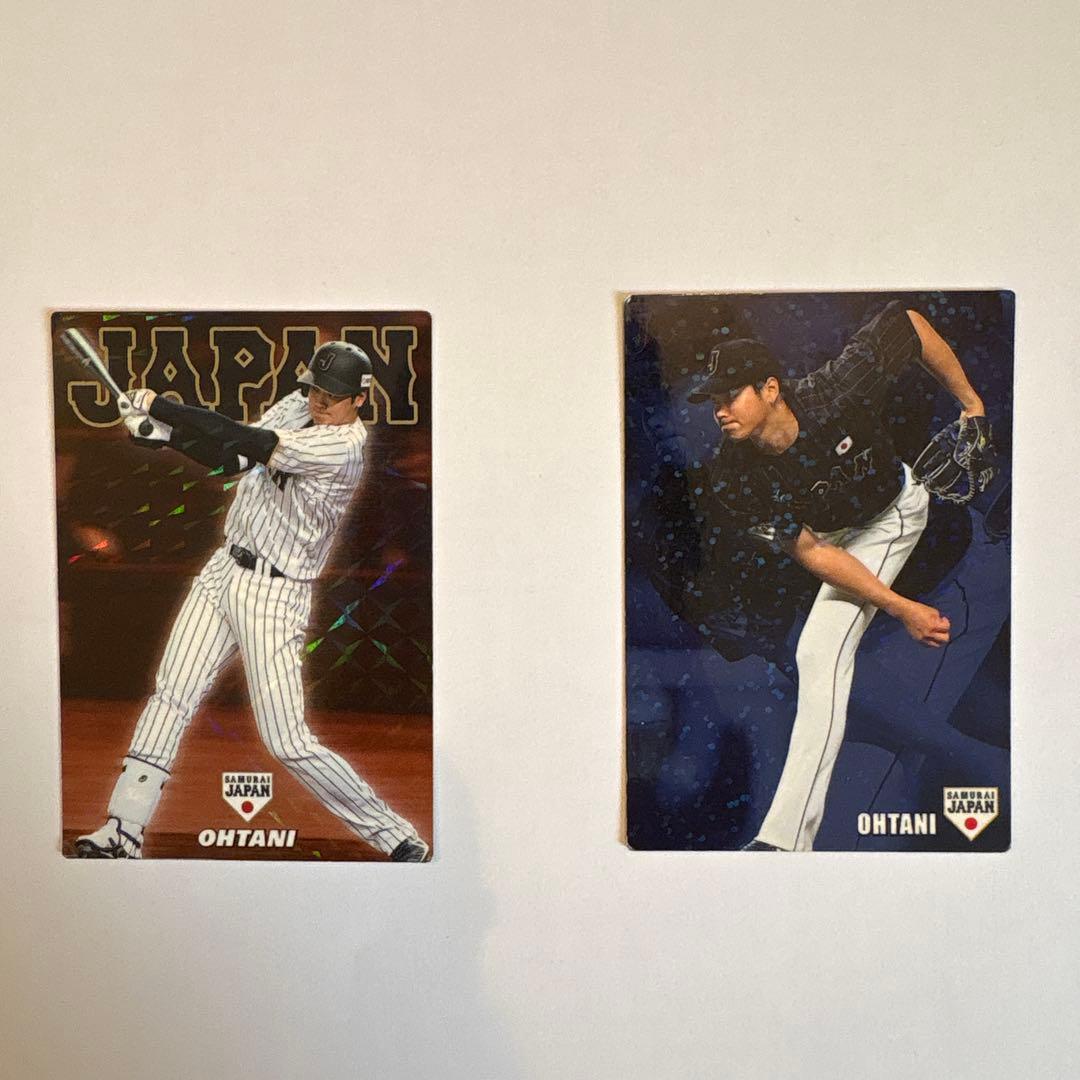 プロ野球チップス 【侍ジャパン】大谷翔平 2016、2017、2枚セット